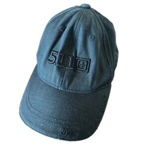 5.11 Tactical Black Never Forget Strap Back Ball Cap Hat